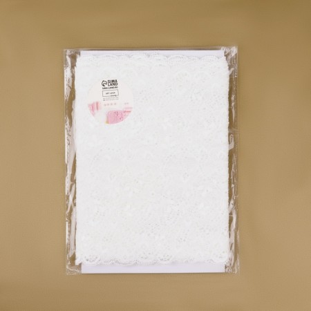 Lace elastic fabric, 180 mm × 2.7 ± 0.5 m, white color-3