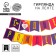 Paper garland on the ribbon "Like"