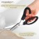 Scissors "Wave", 9 ", 23 cm, step - 18 mm, black color