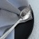 A teaspoon spoon with an engraving “Favorite Dad”, on a gift postcard, 3 x 14 cm.
