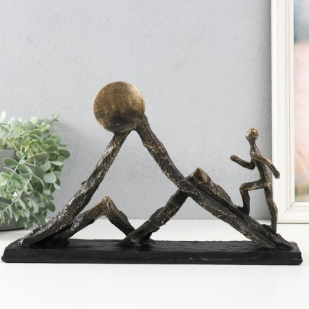 Polystone souvenir "Rise into the mountains" under metal 22.4x36.5x7.5 cm-3