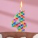 Candle in the cake on the skewer "Kaleidoscope", the number 4, 7 cm