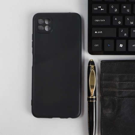 Pero cover for Samsung A22S, silicone, black
