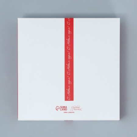 Box for 16 sweets with cells "Beautiful New Year" 17.7 x 17.7 x 3.8 cm, New Year-5
