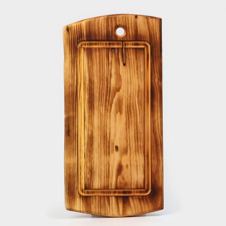 Groot board in firing with a bloodstream Wild Kitchen, 50 × 20-25 × 2.5 cm, a single cedar array-7