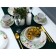 Ceramic “Watercolor” plate, 22.5 cm, white color