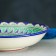 The plate of the Rishtan ceramics "Patterns", blue, deep, 20 cm