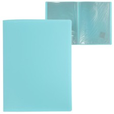 Folder with 40 A4 inserts, 500 μm, calligrata, turquoise-blue