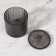 Organizer with a lid of 1 sect D10*12.5cm black to/corn nakl QF
