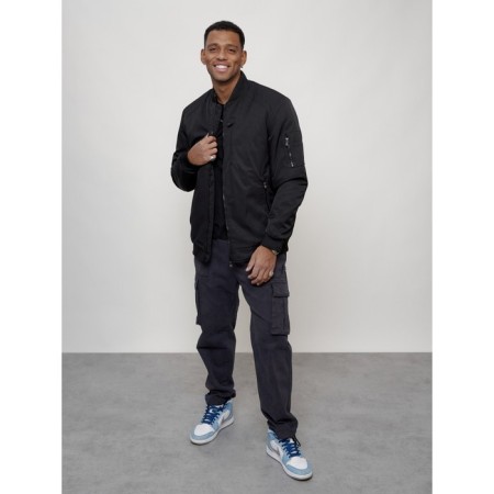 Male bomber, size 54, black color-9