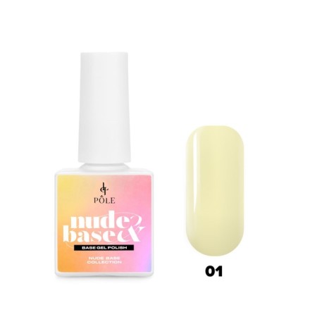 Color base Pole Nude Base, No. 01 Blooming Mimosa, 8 ml