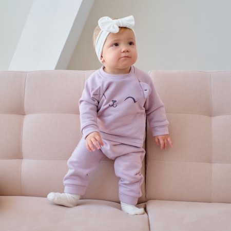 Costume: jumper and pants crumb I am a "cat", height 62-68 cm, pink-1