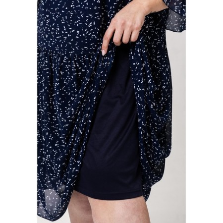 Women's dress, size 56, dark blue color-7
