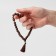 Parsing wooden "Orthodox" 31 beads with a brown brush, brown color