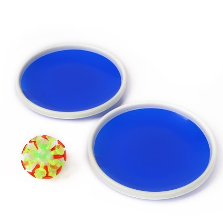 Velcro game, set: 2 plates, ball, mix color-7