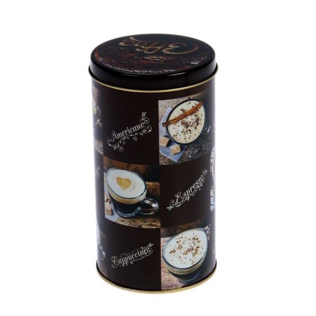Bank with a lid for bulk products "Coffee", 900 ml, D = 8.5 cm, round, Mix drawing-5