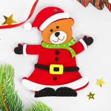 Set for creativity - create a Christmas tree decoration from the felt 