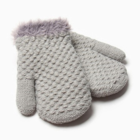 Baby mittens for claim Minaku with a margin 15 cm gray-1
