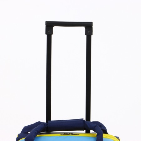 Small suitcase 20 ”, a road bag with a zipper, blue/orange color-4