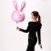 Foil ball 32 "Pink Rabbit"