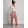 Warmed female trousers, size 46, color light brown