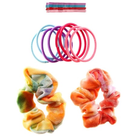 A set of hair accessories, invisibility 8 pcs, elastic bands 10 pcs, "Pink Pie", My Little Pony-1