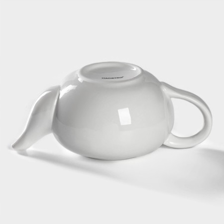 Teapot Porcelain Hot Magistro "Blanche", 1 l, white color-5