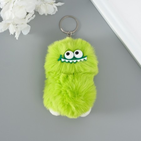 Fluffy on the ring "Monster Zubastik" green 10x8x8 cm-1