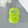 Fluffy on the ring "Monster Zubastik" green 10x8x8 cm