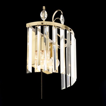 Lamp Citilux "Inga" CL335323, 25x30.5 cm, 2x60W, E14, brown color-11