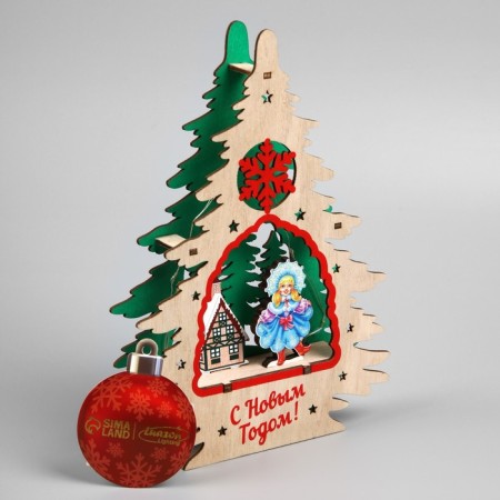Sveta suspension "Snow Maiden", 16x3x22.5 cm, 6 LED, AAAX2 (not in the set), glow warm white-3
