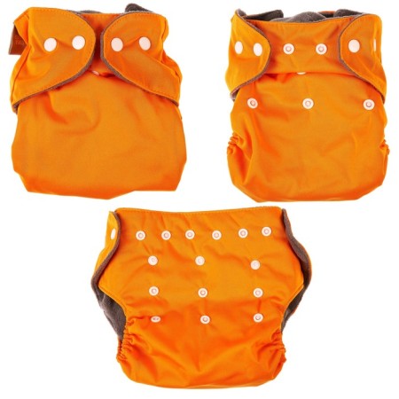 Panties-scammer, reusable, carbon-bamboo fabric, orange color, from 0-36 months.-2
