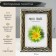 Photo frame plastic 10x15 cm "Roots" black with gold 19x14 cm