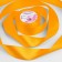 Satin tape, 40 mm × 23 ± 1 m, color yellow-orange No. 17
