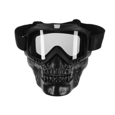 Mask glasses for motor vehicles, collapsible, darkened visor, black color-1