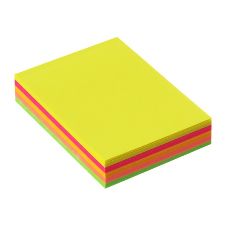 Block with a sticky edge, 100 sheets, 5 colors, fluorescent-1