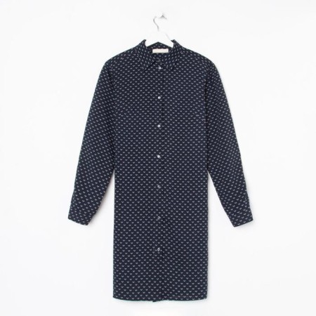 Shirt (shirt) female kaftan “points”, blue color, size 40-42-6