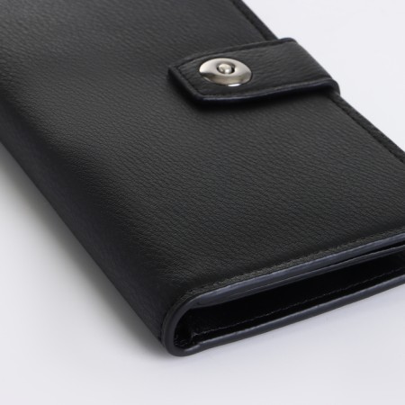 Male purse on a magnet, black color-3