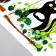 Stick plastic interior color "Black cats and plants" 30x90 cm set 2 sheets