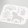 Plastic stencil "horse" 9x9 cm