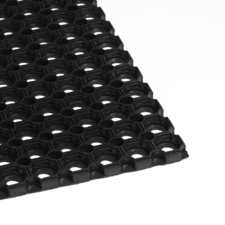 Muddy mud -bearded rug, 50 × 80 × 1.6 cm, black color-4