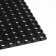 Muddy mud -bearded rug, 50 × 80 × 1.6 cm, black color