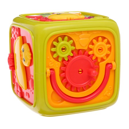 Developing toy "smart cube", 3 in 1: ionic, sorter, bisikub, sound-5