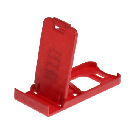 Luazon phone stand, folding, adjustable height, red