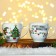 A set of ceramics "Hedgehog", a mug of 180 ml 2 pcs, a spoon 2 pcs, the color is white