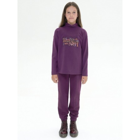Jumper for girls, height 164 cm, burgundy color-3