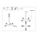 Suspended EVOLUCE lamp. Sle220803-08. Andria. 8x40 watts, E14, 74x74x52 cm, brass color