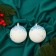 Set of balls plastic D-8 cm, 2 pcs "Winter Lighting" of the White and Blue