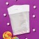 Packet with sticky tape, transparent 10 x 10/3 cm, euros, 30 μm