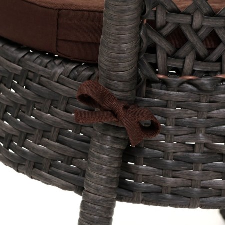 Sadovaya chair of artificial rattan 60x70x80cm wenge with a pillow-5